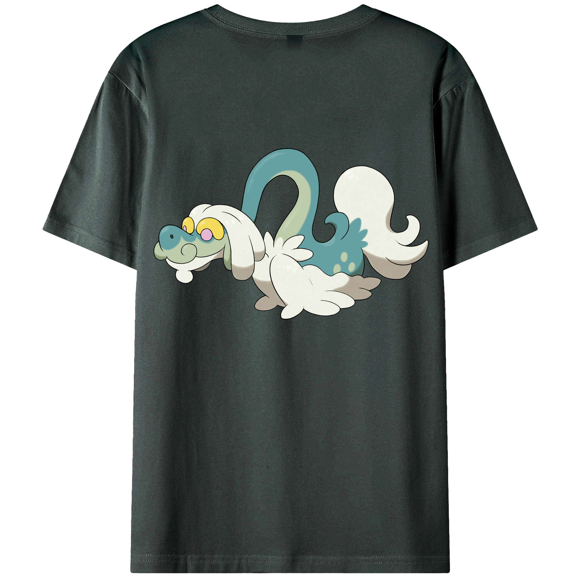 （画像用） ポケットモンスター Pokémon 綿100％ メンズ半袖Tシャツ（バックプリント） 通気性